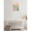 image:imageKate and Laurel Pastel Horizon II Framed Canvas Wall Art by Amy Lighthall 18 x 24 Sylvie Natural Modern Abstract Art for Wall Decor Living Room BedroomWhite