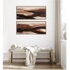 image:imageKate and Laurel Pathways 2 Piece Framed Canvas Wall Art Set by Amy Lighthall Sylvie Dark Gold Modern Contemporary Landscape Art for Wall Decor