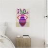 image:imageKate and Laurel Petals of Passion Framed Canvas Wall Art by Inkheart Designs 18 x 24 Sylvie Beaded White Modern Abstract Flowers Art for Wall Decor Living Room Bedroom