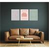 image:imageKate and Laurel Picasso Inspired Bird amp Inspired Dance 3 Piece Framed Canvas Wall Art Set by Gabrielly Guedes Sylvie Dark Gold Modern Contemporary Typography Art for Wall DecorSylvie White