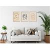 image:imageKate and Laurel Profil de Femme Henri Matisse 3 Piece Framed Canvas Wall Art Set by Nostalgia Prints Sylvie Beaded Rustic Natural Modern Contemporary Person Art for Wall Decor
