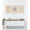 image:imageKate and Laurel Profil de Femme Henri Matisse 3 Piece Framed Canvas Wall Art Set by Nostalgia Prints Sylvie Beaded Rustic Natural Modern Contemporary Person Art for Wall Decor