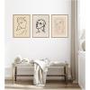 image:imageKate and Laurel Profil de Femme Henri Matisse 3 Piece Framed Canvas Wall Art Set by Nostalgia Prints Sylvie Beaded Rustic Natural Modern Contemporary Person Art for Wall Decor