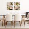 image:imageKate and Laurel Quiet Poppies VI 2 Piece Framed Canvas Wall Art Set by Amy Lighthall Sylvie Beaded White Modern Contemporary Abstract Art for Wall Decor