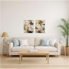 image:imageKate and Laurel Quiet Poppies VI 2 Piece Framed Canvas Wall Art Set by Amy Lighthall Sylvie Beaded White Modern Contemporary Abstract Art for Wall Decor
