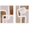 image:imageKate and Laurel Rhythmic Lines I and II Set of 2 18x24 Framed Canvas Wall Art Set by Nikita Jariwala Sylvie White Modern Abstract Art for Wall Decor Living Room Bedroom