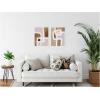 image:imageKate and Laurel Rhythmic Lines I and II Set of 2 18x24 Framed Canvas Wall Art Set by Nikita Jariwala Sylvie White Modern Abstract Art for Wall Decor Living Room Bedroom