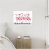 image:imageKate and Laurel Rollerskating Flamingos Framed Canvas Wall Art by Patricia Shaw 24 x 18 Sylvie White Whimsical Animals Nature Humor Art for Wall Decor Living Room Bedroom