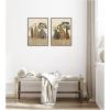 image:imageKate and Laurel Rustic Stilllife 2 Piece Framed Canvas Wall Art Set by Nikita Jariwala Sylvie Dark Gold Rustic Farmhouse Abstract Art for Wall Decor