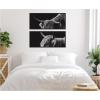 image:imageKate and Laurel Scottish Highland Panel 2 Piece Framed Canvas Wall Art Set by Crystal Lynn Collins Sylvie Black Rustic Farmhouse Animal Art for Wall Decor