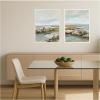 image:imageKate and Laurel Seaside I amp II 2 Piece Framed Canvas Wall Art Set by Amy Lighthall Sylvie White Modern Contemporary Landscape Art for Wall Decor