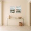 image:imageKate and Laurel Seaside I amp II 2 Piece Framed Canvas Wall Art Set by Amy Lighthall Sylvie White Modern Contemporary Landscape Art for Wall Decor