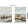 image:imageKate and Laurel Seaside I amp II 2 Piece Framed Canvas Wall Art Set by Amy Lighthall Sylvie White Modern Contemporary Landscape Art for Wall Decor