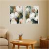 image:imageKate and Laurel Sepia Fields 2 Piece Framed Canvas Wall Art Set by Amy Lighthall Sylvie Beaded White Modern Contemporary Flower Art for Wall Decor