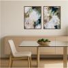 image:imageKate and Laurel Sepia Florals I 2 Piece Framed Canvas Wall Art Set by Amy Lighthall Sylvie Walnut Modern Contemporary Abstract Art for Wall Decor