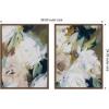 image:imageKate and Laurel Sepia Florals I 2 Piece Framed Canvas Wall Art Set by Amy Lighthall Sylvie Walnut Modern Contemporary Abstract Art for Wall Decor