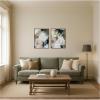 image:imageKate and Laurel Sepia Florals I 2 Piece Framed Canvas Wall Art Set by Amy Lighthall Sylvie Walnut Modern Contemporary Abstract Art for Wall Decor