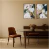 image:imageKate and Laurel Sepia Florals III 2 Piece Framed Canvas Wall Art Set by Amy Lighthall Sylvie Beaded Dark Gold Modern Contemporary Flower Art for Wall Decor