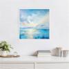 image:imageKate and Laurel Serence Coastal Waters Tranquil Landscape Framed Canvas Wall Art by The Creative Bunch Studio 22 x 22 Sylvie White Coastal Abstract Beach Landscapes Art for Wall Decor Living Room