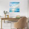 image:imageKate and Laurel Serence Coastal Waters Tranquil Landscape Framed Canvas Wall Art by The Creative Bunch Studio 22 x 22 Sylvie White Coastal Abstract Beach Landscapes Art for Wall Decor Living Room