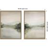 image:imageKate and Laurel Serenity 2 Piece Framed Canvas Wall Art Set by Amy Lighthall Sylvie Dark Gold Modern Contemporary Landscape Art for Wall Decor