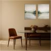 image:imageKate and Laurel Serenity 2 Piece Framed Canvas Wall Art Set by Amy Lighthall Sylvie Dark Gold Modern Contemporary Landscape Art for Wall Decor