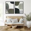 image:imageKate and Laurel Shape Study No 1 amp No 2 2 Piece Framed Canvas Wall Art Set by Amy Lighthall Sylvie Black Modern Contemporary Abstract Art for Wall Decor