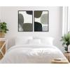 image:imageKate and Laurel Shape Study No 1 amp No 2 2 Piece Framed Canvas Wall Art Set by Amy Lighthall Sylvie Black Modern Contemporary Abstract Art for Wall Decor
