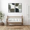 image:imageKate and Laurel Shape Study No 1 amp No 2 2 Piece Framed Canvas Wall Art Set by Amy Lighthall Sylvie Black Modern Contemporary Abstract Art for Wall Decor