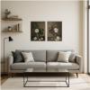 image:imageKate and Laurel Simple Arrangement amp Arranged Marriage 2 Piece Framed Canvas Wall Art Set by Mary Sparrow Sylvie Beaded Dark Gold Traditional Still Life Art for Wall Decor
