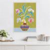image:imageKate and Laurel Snowdrops the January Birth Flower Framed Canvas Wall Art by Rachel Lee 23 x 30 Sylvie Beaded White Modern Abstract Flowers Art for Wall Decor Living Room Bedroom