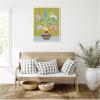 image:imageKate and Laurel Snowdrops the January Birth Flower Framed Canvas Wall Art by Rachel Lee 23 x 30 Sylvie Beaded White Modern Abstract Flowers Art for Wall Decor Living Room Bedroom