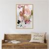 image:imageKate and Laurel Soft Pink Flower Bouquet Framed Canvas Wall Art by Kristybee 23 x 33 Sylvie Bright Gold Modern Contemporary Flowers Still Life Art for Wall Decor Living Room Bedroom