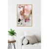 image:imageKate and Laurel Soft Pink Flower Bouquet Framed Canvas Wall Art by Kristybee 23 x 33 Sylvie Bright Gold Modern Contemporary Flowers Still Life Art for Wall Decor Living Room Bedroom