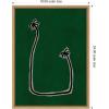 image:imageKate and Laurel Soul Bound Green Framed Canvas Wall Art by Shatha Al Dafai 18 x 24 Sylvie Natural Modern Abstract Tropical Art for Wall Decor Living Room Bedroom
