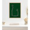 image:imageKate and Laurel Soul Bound Green Framed Canvas Wall Art by Shatha Al Dafai 18 x 24 Sylvie Natural Modern Abstract Tropical Art for Wall Decor Living Room Bedroom