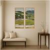 image:imageKate and Laurel Spring landscape from Rozdol Jacek Malczewski 2 Piece Framed Canvas Wall Art Set by Nostalgia Prints Sylvie Natural Traditional Landscape Art for Wall Decor