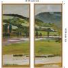image:imageKate and Laurel Spring landscape from Rozdol Jacek Malczewski 2 Piece Framed Canvas Wall Art Set by Nostalgia Prints Sylvie Natural Traditional Landscape Art for Wall Decor