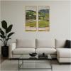 image:imageKate and Laurel Spring landscape from Rozdol Jacek Malczewski 2 Piece Framed Canvas Wall Art Set by Nostalgia Prints Sylvie Natural Traditional Landscape Art for Wall Decor