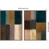 image:imageKate and Laurel Stacked 2 Piece Framed Canvas Wall Art Set by Amy Lighthall Sylvie Walnut Modern Contemporary Abstract Art for Wall Decor