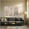 image:imageKate and Laurel Study of Thistles and Grass Walter Clark 3 Piece Framed Canvas Wall Art Set by The Smithsonian American Art Museum Sylvie Dark Gold Vintage Flower Art for Wall Decor
