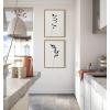 image:imageKate and Laurel Sylvie 1 Minimalist Botanical Sketch No 2 BW Framed Canvas Set by The Creative Bunch Studio 2 Piece 18x24 Natural 2Natural