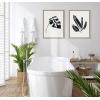 image:imageKate and Laurel Sylvie 582 Monstera and 583 Banana Leaf Framed Canvas Wall Art by Teju Reval of SnazzyHues 2 Piece 18x24 Gold Decorative Nature Art for WallNatural