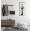 image:imageKate and Laurel Sylvie 664 Cactus In Pot BW Framed Canvas Wall Art by Teju Reval of SnazzyHues 18x40 Natural Modern Botanical Cactus Wall Decor ArtworkGold