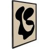 image:imageKate and Laurel Sylvie Abstract 10 Framed Canvas Wall Art by Apricot and Birch 23x33 Black Decorative Abstract Art Print for WallBlack