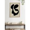 image:imageKate and Laurel Sylvie Abstract 10 Framed Canvas Wall Art by Apricot and Birch 23x33 Black Decorative Abstract Art Print for WallNatural