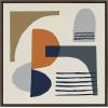 image:imageKate and Laurel Sylvie Abstract Mid Century Framed Canvas Wall Art by Rachel Lee of My Dream Wall 30x30 Natural Ecelectic Abstract Art Wall DcorBrown