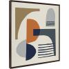 image:imageKate and Laurel Sylvie Abstract Mid Century Framed Canvas Wall Art by Rachel Lee of My Dream Wall 30x30 Natural Ecelectic Abstract Art Wall DcorBrown
