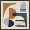 image:imageKate and Laurel Sylvie Abstract Mid Century Framed Canvas Wall Art by Rachel Lee of My Dream Wall 30x30 Natural Ecelectic Abstract Art Wall DcorBrown