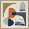 image:imageKate and Laurel Sylvie Abstract Mid Century Framed Canvas Wall Art by Rachel Lee of My Dream Wall 30x30 Natural Ecelectic Abstract Art Wall DcorNatural